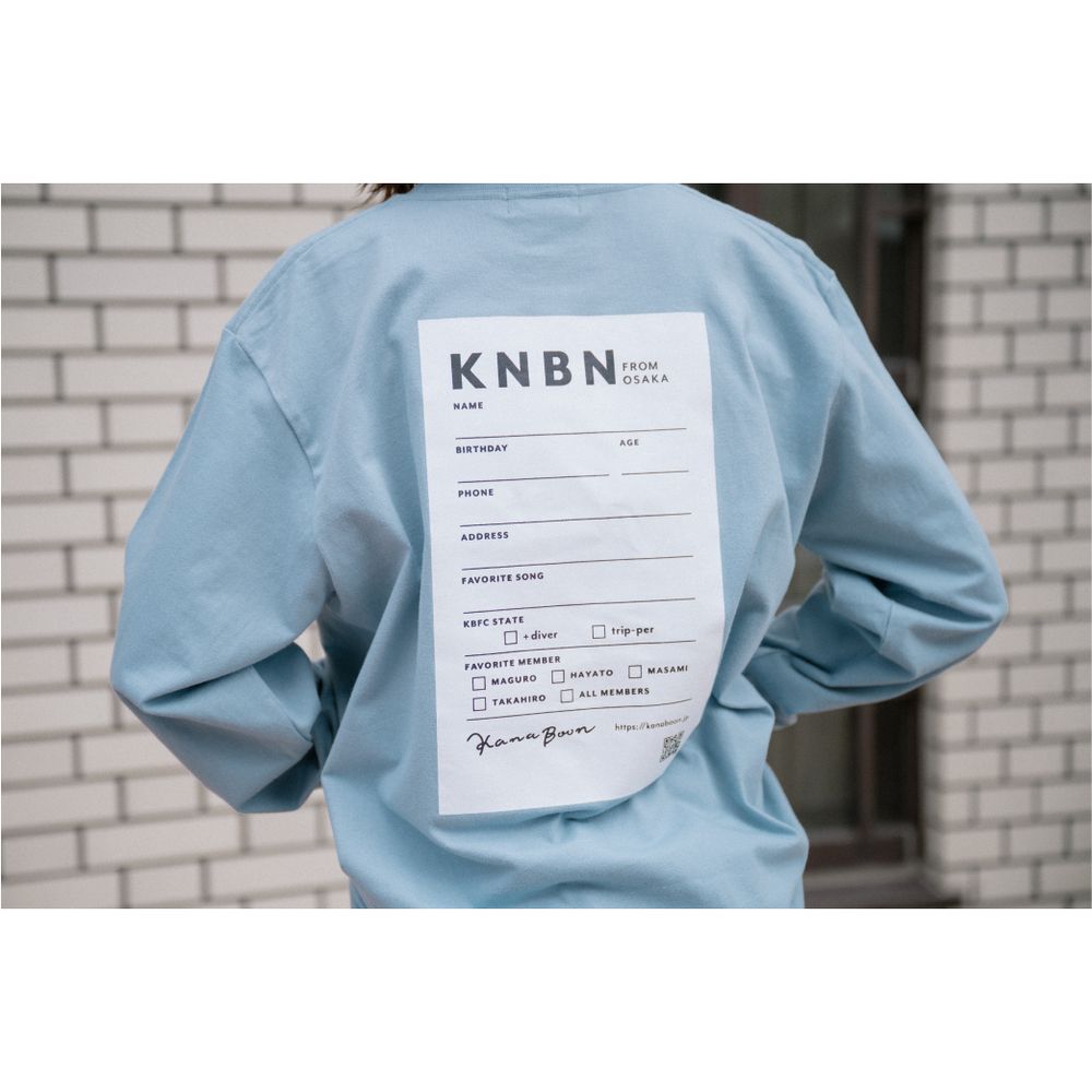 KNBN PROFILE TAG ロングスリーブTシャツ【FC限定】